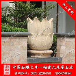 小區(qū)石雕花盆 歐式花缽 室外花缽雕刻