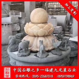 石雕風水球作用 室內(nèi)外風水球 大理石球