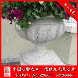 石雕花缽生產(chǎn)廠家 石雕歐式花缽批發(fā)
