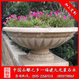 小區(qū)別墅石雕花缽 歐式花缽裝飾擺件