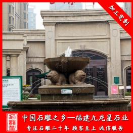 現代景觀水缽雕塑 小區別墅石雕水缽