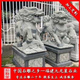 門口石雕麒麟廠家價格 石雕麒麟規格