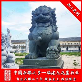 惠安石獅子生產(chǎn)廠家 一對門口石獅子