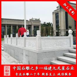 旗臺石欄桿廠家 漢白玉旗臺欄桿 校園石欄桿批發