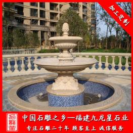 石雕噴泉水缽設(shè)計(jì)廠家 石頭流水噴泉 石雕噴泉水缽圖片