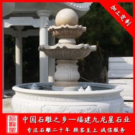 雙層石雕風水球 直徑80公分 石雕風水球安裝廠家