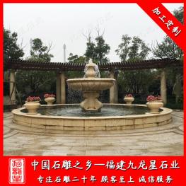 景觀石材噴泉廠家 批發小區大理石噴泉水缽