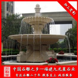 廣場大理石噴泉水池圖片 石雕噴泉水景制作廠家