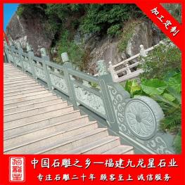 景觀石材欄桿護欄雕刻設計 廠家批發園林石雕欄桿