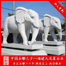 門(mén)口石雕大象圖片大全 石雕大象定做廠(chǎng)家
