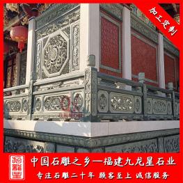 寺廟石雕石欄桿設計款式 石雕石欄桿雕刻廠家